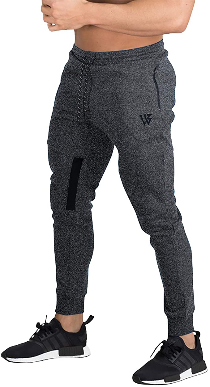 BROKIG Mens Vertex Gym Joggers Sweatpants Tracksuit Jogging Bottoms Running Trousers with Pockets