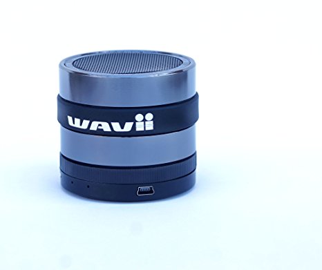 WAVII Bluetooth Speaker great at the beach, Wireless Built-in Microphone listen to music or talk w/o lifting a finger Superbass allows you to truly HEAR fav songs on Iphone/Android/Ipad/Surface Mac PC