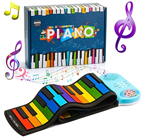 ATOPDREAM 49-Key Roll-up Piano - Educational Gifts for Kids