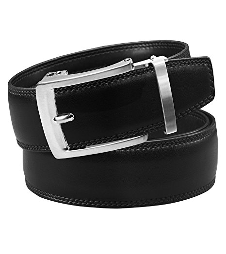 Men's Classico Holeless Leather Ratchet Belt with Automatic Sliding Buckle - Trim to Fit