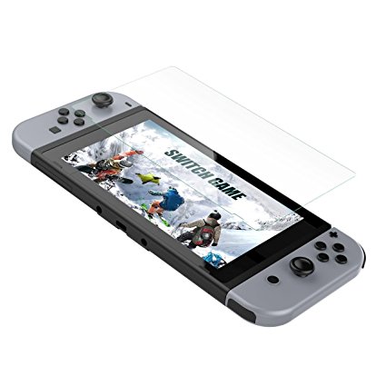 Switch Tempered Glass Screen Protector Glass GameWill Switch Screen Protector with Premium HD for Nintendo Switch 2017 CPerfect Clarity & Anti-Fingerprint Film