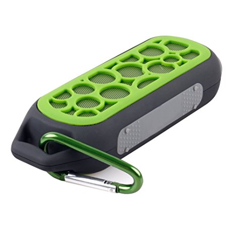 Semlos Wireless Bluetooth Speaker Portable Waterproof Outdoor Speaker Music Box Rechargeable Hands-free calls Speaker With FM Radio Green