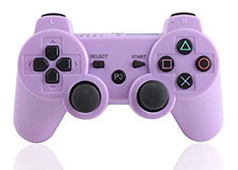 XFUNY(TM) Premium Wireless Bluetooth Six Axis Dualshock Game Controller for Sony PlayStation 3 PS3 (Purple)