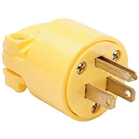 Legrand-Pass & Seymour 4867YCC10 15-Amp Commercial Grade Heavy Duty Plug Yellow