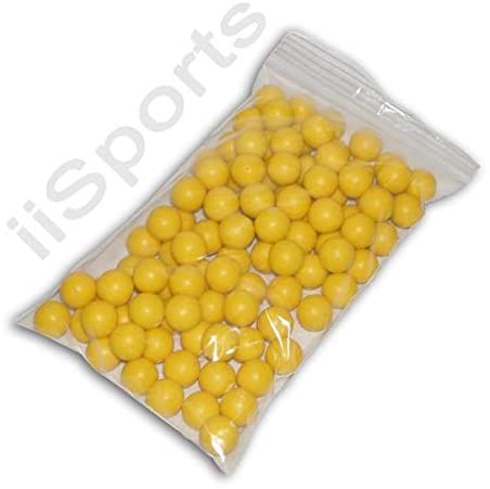 GXG Paintball Rubber 100 Reusable Paintballs - Yellow