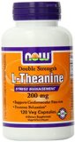 Now Foods L-Theanine Veg Capsules 200 mg 120 Count