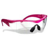 Safety Girl SC-282 Polycarbonate Navigator Safety Glasses Clear Lens Pink Frame