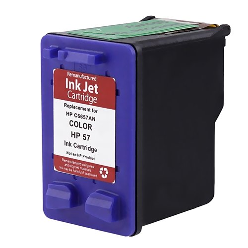 Remanufactured Ink Cartridge Replacement for HP 57 C6657AN, Tri-Color