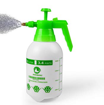 Planted Perfect Hand Garden Sprayer - 2L Handheld Pressure Sprayers Sprays Water, Chemicals, Pesticides, Neem Oil and Weeds - Perfect Lightweight Water Mister, Lawn Sprayer Combo - EBOOK Bundle (2L)