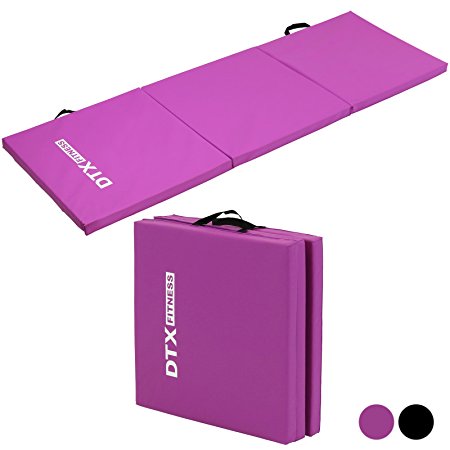 DTX Fitness Folding 6ft Exercise Mat - Choice of Colours