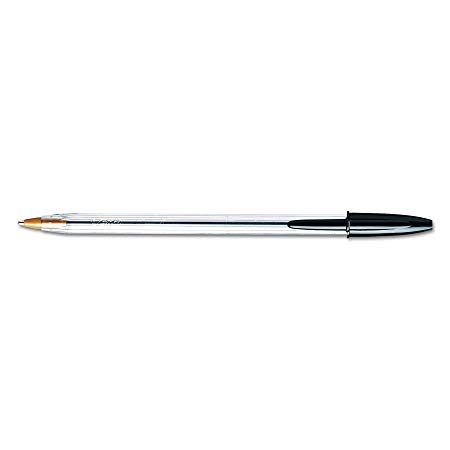 BIC Cristal Stic Ball Pen - Pack of 12, Black