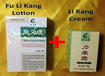 1x Fu Li Kang Lotion 30ml & 1x Li Kang Cream 10g , Combination For Skin Health By U Happy