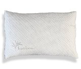 Shredded Memory Foam Pillow With Kool-Flow Micro-Vented Bamboo Cover - Made in the USA by Xtreme Comforts - Hypoallergenic and Dust Mite Resistant Queen