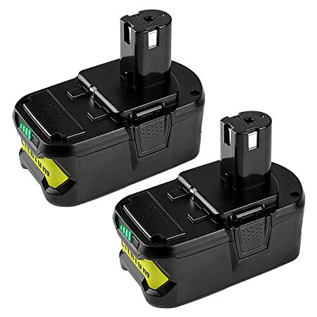 Energup 2Pack 5.0Ah 18V Replacement Battery for Ryobi 18V Lithium Battery P102 P103 P105 P107 P108 P109 Ryobi ONE  Cordless Tool