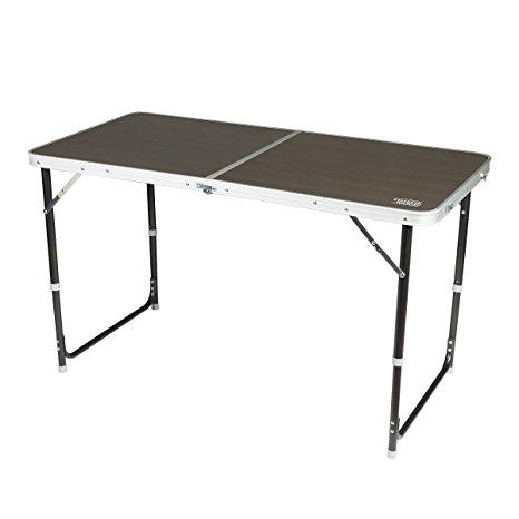 Timber Ridge Adjustable Height Portable Lightweight Folding Utility Outdoor Camping Table