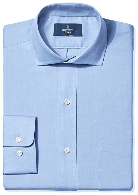 Buttoned Down Men's Classic Fit Cutaway-Collar Solid Non-Iron Dress Shirt