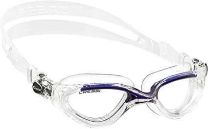 Cressi FLASH, Premium Swim Goggles for Advanced Swimmers [clear/blue] - Cressi: 100% Made in Italy Since 1946
