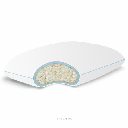 LINENSPA Shredded Memory Foam Pillow with Gel Memory Foam - Standard