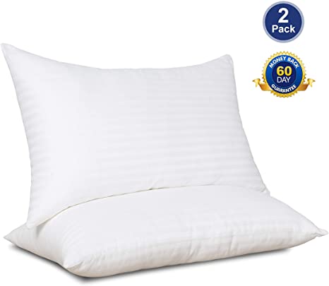 SWTMERRY- Bed Pillows for Sleeping 2 Pack Queen Hypoallergenic | Cooling Gel Pillows Queen Size | Down Alternative Pillows Queen Soft | Hotel Luxury Reserve Collection Pillow, White