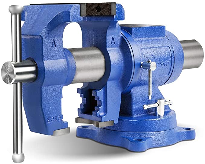 Forward HY-DT150B-6IN Heavy Duty Bench Vise 360-Degree Swivel Base and Head with Anvil (6")