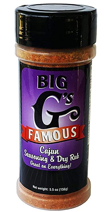 Cajun Seasoning, and Dry Rub, Award Winning, Special Blend of Herbs & Spices, Great on Everything! Grilling, Smoking, Roasting, Cooking, or Baking! By: Big G's Food Service