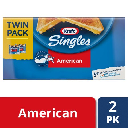 Kraft Sliced American Cheese Singles, 24 Oz., 32 Count
