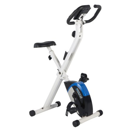 ProGear 225 Folding Magnetic Upright Exercise Bike with Heart Pulse