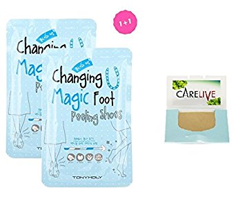 [Korean beauty] 2 Pack of Changing U Magic Foot Peeling Shoes   Natural Hemp Paper 50pcs