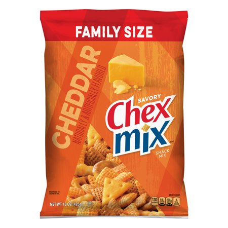 Chex Mix Savory Cheddar Snack Mix, 15 oz