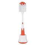 OXO Tot Bottle Brush with Nipple Cleaner and Stand Orange