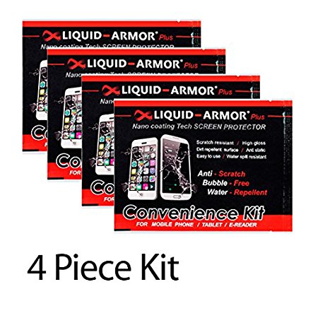 Liquid Armor Plus (4 x Disposable Packs) Screen Protector for Phone & Tablet