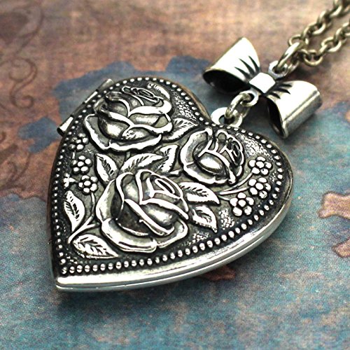 Heart Locket with Roses