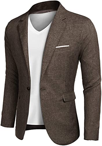 COOFANDY Men's Casual Suit Blazer Jackets Lightweight Sports Coats One Button