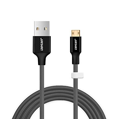 Reversible Micro USB Cable,JianHan 5 ft Reversible Braided Cable USB 2.0 A Male to Micro B Quick Charge and High Speed Data Sync for Samsung,HTC,Motorola,Android Phone,Black