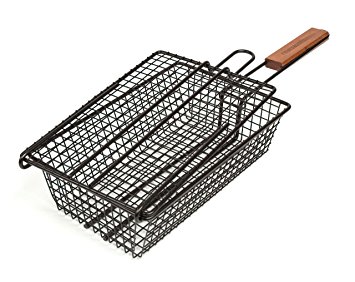 Charcoal Companion Non-Stick Shaker Basket for Grilling