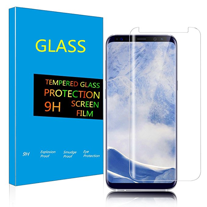 Samsung Galaxy S9 Screen Protector, Tempered Glass Screen Protector for Samsung Galaxy S9 (2018), Anti-Scratch / Case Friendly / Bubble Free / Anti-fingerprint (Galaxy S9) (S9 screen protector)