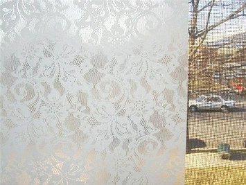 Con-Tact Brand Clear Covering Self-Adhesive Privacy Film and Liner 18-Inches by 9-Feet Frosty White Lace