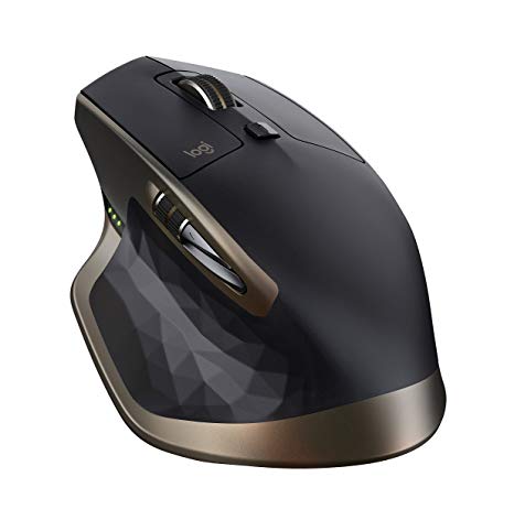 Logitech MX Master Wireless Mouse – High-Precision Sensor, Speed-Adaptive Scroll Wheel, Easy-Switch up to 3 Devices - Meteorite