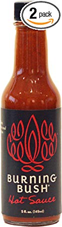 Burning Bush Hot Sauce - TWIN-PACK -Hot Chilies Mixed with Middle Eastern Herbs - Vegan, Vegetarian, Organic, Kosher (2)