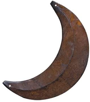 CWI Gifts Moon Wall Decor, 8-Inch, Rust/Black