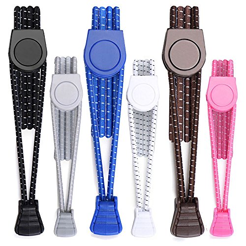 Amznevo Casual Elastic No Tie Lock Shoelaces for Kids And Adults, Specially Designed Stretch Boots Sneakers Accessories Laces, Cool Gift to Basketball Jogger Hiking Sport Fan Strings
