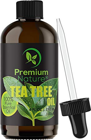 Tea Tree Pure Essential Oil - Natural Therapeutic Grade Aromatherapy Relaxation Body & Skin Tag Remover Essential Oils for Diffusers Humidifiers & Carrier Oil Toenail Nail Fungus Acne & Lice Treatment