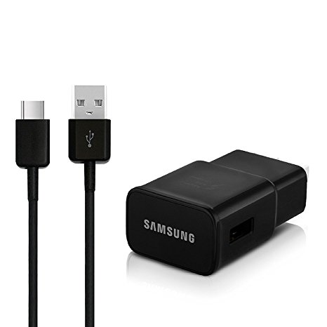Samsung Fast Charger EP-TA20JBE and USB Type C Cable EP-DG950CBE for Galaxy S8