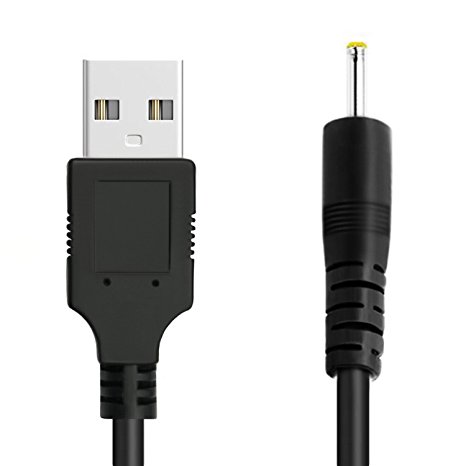 FanTEK 3ft USB to 2.5mm Charging Cable for Dragon Touch Y88X Plus, RCA Viking Pro, Alldaymall A88X, NeuTab K1, AOSON AS751S-B, Chromo Inc CI2543, KingPad V10, Simbans Valumax, Nabi 2S Tablet (Black)