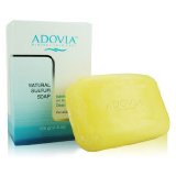 Adovia Sulfur Soap with Dead Sea Salt for Face and Body - All Natural and Fragrance FREE Sulphur Soap - with Natural Sulfur Dead Sea Salt and Minerals - All Natural Face and Body Cleanser for Men and Women
