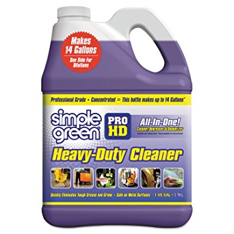 Simple Green 2110000413421 Contractor Strength Non-Corrosive Heavy Duty Cleaner Degreaser in 1 gal Bottles (Pack of 4)
