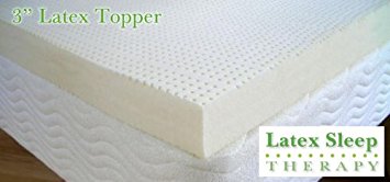 Latex Sleep Therapy Mattress Pad Topper, 3 Inch Medium - Queen