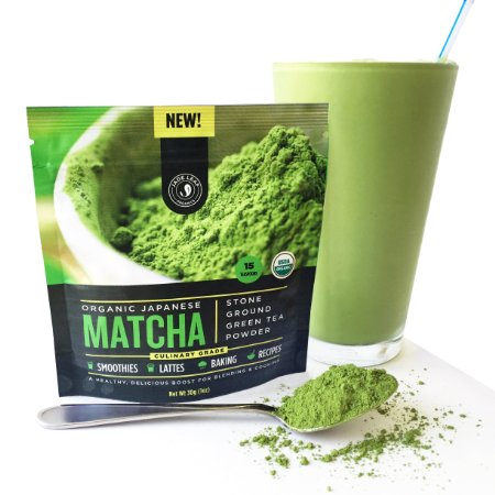Jade Leaf - Organic Japanese Matcha Green Tea Powder Classic Culinary Grade For Blending and Baking - 30g Starter Size