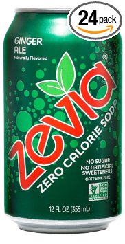 Zevia Naturally Sweetened Drinks, Ginger Ale, 24 Count (Pack of 24)