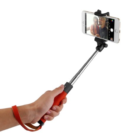 TAIR Foldable Extendable Bluetooth Selfie Stick with Built-in Remote Shutter iphone tripod selfie stick iphone 6